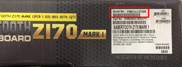 serial number on checks